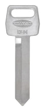 HILLMAN Traditional Key Automotive Key Blank Double For Ford Black/Silver, Pack of 10