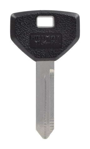 HILLMAN Traditional Key Automotive Key Blank Double For Chrysler Black/Silver, Pack of 5