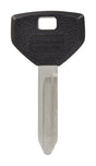 HILLMAN Traditional Key Automotive Key Blank Double For Chrysler Black/Silver, Pack of 5