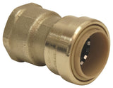 B & K ProLine Series 630-204HC Adapter, 3/4 in, Push-Fit x Female Adapter, Brass, 200 psi Pressure