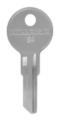 HILLMAN Traditional Key Automotive Key Blank Single Silver, Pack of 10