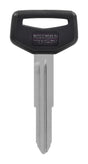 HILLMAN Traditional Key Automotive Key Blank Double For Toyota Black/Silver, Pack of 5