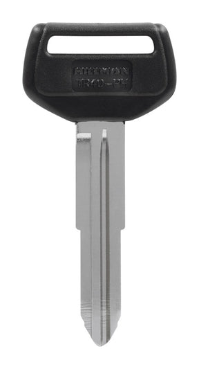 HILLMAN Traditional Key Automotive Key Blank Double For Toyota Black/Silver, Pack of 5