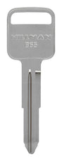HILLMAN Traditional Key Automotive Key Blank Double For GM Silver, Pack of 10