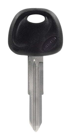 HILLMAN Traditional Key Automotive Key Blank Double For Hyundai Black/Silver, Pack of 5