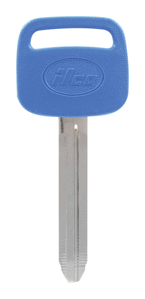 HILLMAN ColorPlus Traditional Key Motorcycle Key Blank Double For Toyota Blue/Silver, Pack of 5