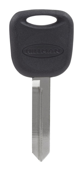 HILLMAN Traditional Key Automotive Key Blank Double For Ford Black/Silver, Pack of 5