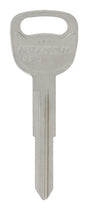 HILLMAN Traditional Key Automotive Key Blank Double For Kia Black/Silver, Pack of 10