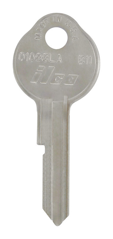 HILLMAN Traditional Key Automotive Key Blank Single For GM Silver, Pack of 10