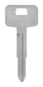 HILLMAN Traditional Key Automotive Key Blank Double For GM Silver, Pack of 10