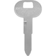 HILLMAN Traditional Key Automotive Key Blank Double For GM Silver, Pack of 10