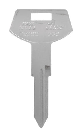 HILLMAN Traditional Key Automotive Key Blank Double For GM Silver, Pack of 10