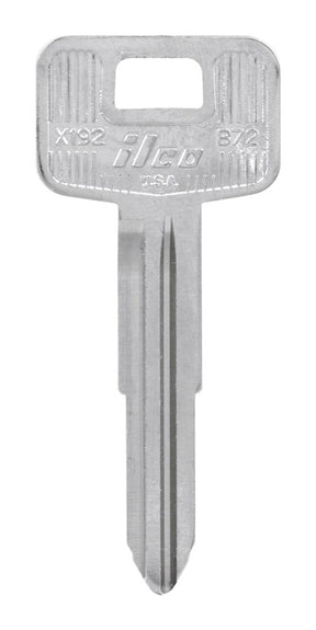 HILLMAN Traditional Key Automotive Key Blank Double For GM Silver, Pack of 10