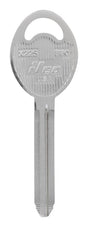 HILLMAN Traditional Key Automotive Key Blank Double For GM Silver, Pack of 10