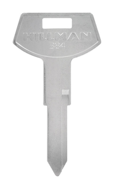 HILLMAN Traditional Key Automotive Key Blank Double For GM Silver, Pack of 10