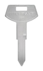 HILLMAN Traditional Key Automotive Key Blank Double For GM Silver, Pack of 10
