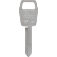 HILLMAN Traditional Key Automotive Key Blank Double For Ford Silver, Pack of 10