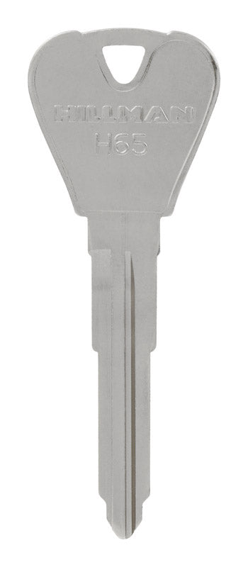 HILLMAN Traditional Key Automotive Key Blank Double For Ford Silver, Pack of 10