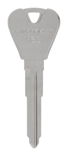 HILLMAN Traditional Key Automotive Key Blank Double For Ford Silver, Pack of 10