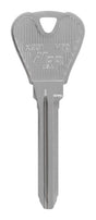 HILLMAN Traditional Key Automotive Key Blank Double For Ford Silver, Pack of 10