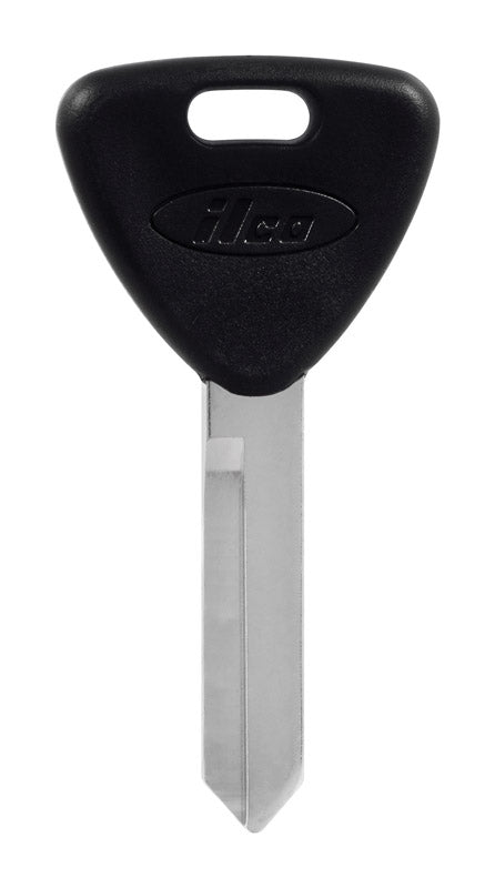 HILLMAN Traditional Key Automotive Key Blank Double For Ford Black/Silver, Pack of 5