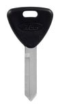 HILLMAN Traditional Key Automotive Key Blank Double For Ford Black/Silver, Pack of 5