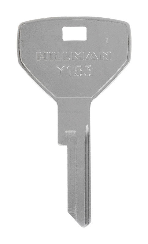 HILLMAN Traditional Key Automotive Key Blank Single For Chrysler Silver, Pack of 10