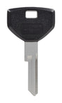 HILLMAN Traditional Key Automotive Key Blank Double For Chrysler Black/Silver, Pack of 5