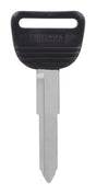 HILLMAN Traditional Key Automotive Key Blank Double For Honda Black/Silver, Pack of 5