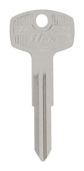 HILLMAN Traditional Key Automotive Key Blank Double For Nissan Silver, Pack of 10