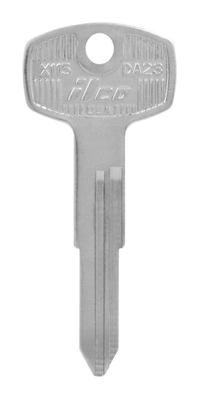 HILLMAN Traditional Key Automotive Key Blank Double For Nissan Silver, Pack of 10