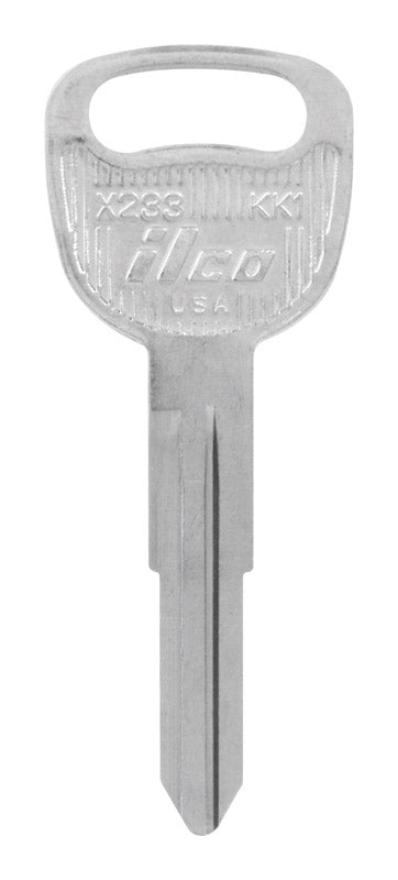 HILLMAN Traditional Key Automotive Key Blank Double For Kia Silver, Pack of 10