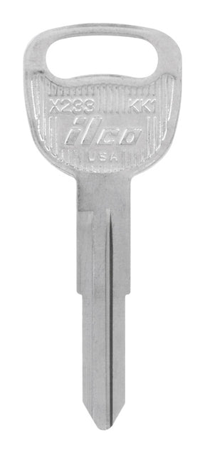 HILLMAN Traditional Key Automotive Key Blank Double For Kia Silver, Pack of 10