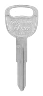 HILLMAN Traditional Key Automotive Key Blank Double For Kia Silver, Pack of 10