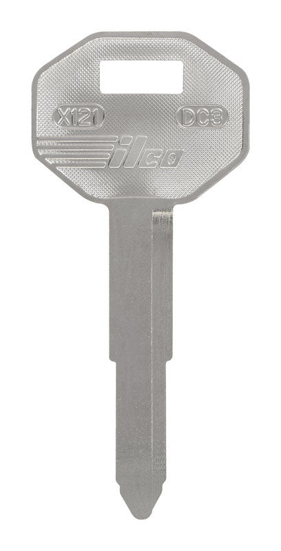 HILLMAN Traditional Key Automotive Key Blank Double For Mitsubishi Silver, Pack of 10