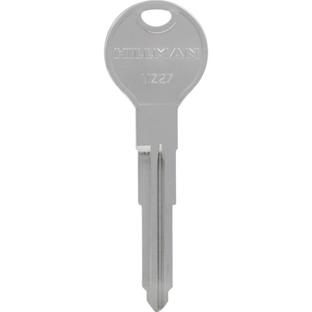 HILLMAN Traditional Key Automotive Key Blank Double For Mazda Silver, Pack of 10