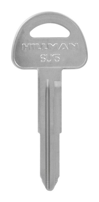 HILLMAN Traditional Key Automotive Key Blank Double For Suzuki Silver, Pack of 10