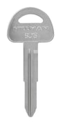 HILLMAN Traditional Key Automotive Key Blank Double For Suzuki Silver, Pack of 10