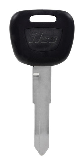 HILLMAN Traditional Key Automotive Key Blank Double For Suzuki Black/Silver, Pack of 5