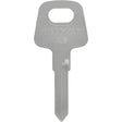 HILLMAN Traditional Key Automotive Key Blank Double For Volkswagen Silver, Pack of 10