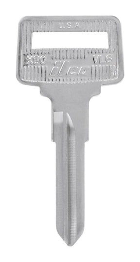 HILLMAN Traditional Key Automotive Key Blank Double For Volvo Silver, Pack of 10