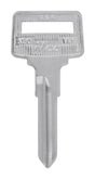 HILLMAN Traditional Key Automotive Key Blank Double For Volvo Silver, Pack of 10