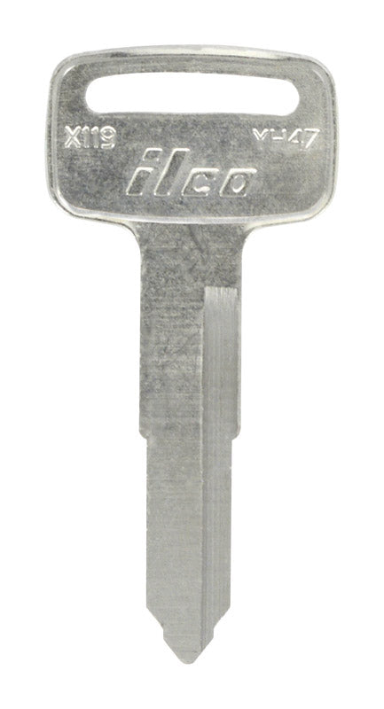 HILLMAN Traditional Key Automotive Key Blank Double For Yamaha Silver, Pack of 10