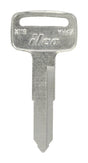 HILLMAN Traditional Key Automotive Key Blank Double For Yamaha Silver, Pack of 10