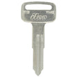 HILLMAN Traditional Key Motorcycle Key Blank Double For Yamaha Silver, Pack of 10