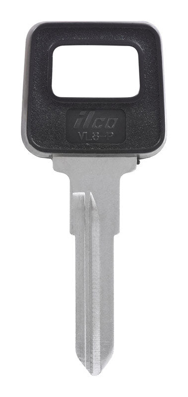 HILLMAN Traditional Key Automotive Key Blank Double For Volvo Black/Silver, Pack of 5
