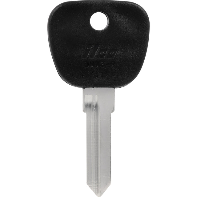 HILLMAN Traditional Key Automotive Key Blank Double For BMW Black/Silver, Pack of 5