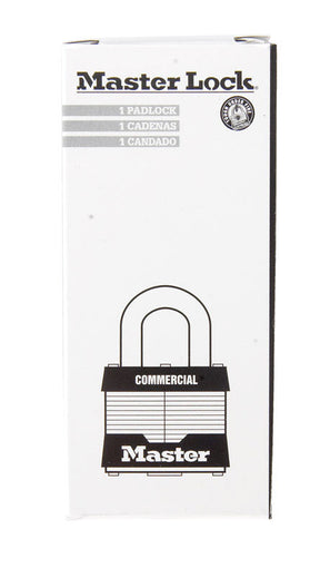 Master Lock 1-5/16 in. H X 1 in. W X 1-3/4 in. L Steel Double Locking Exterior Padlock, Pack of 6