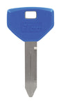 HILLMAN ColorPlus Traditional Key Automotive Key Blank Double For Chrysler Blue/Silver, Pack of 5