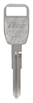 HILLMAN Traditional Key Automotive Key Blank Double For Land Rover Silver, Pack of 10